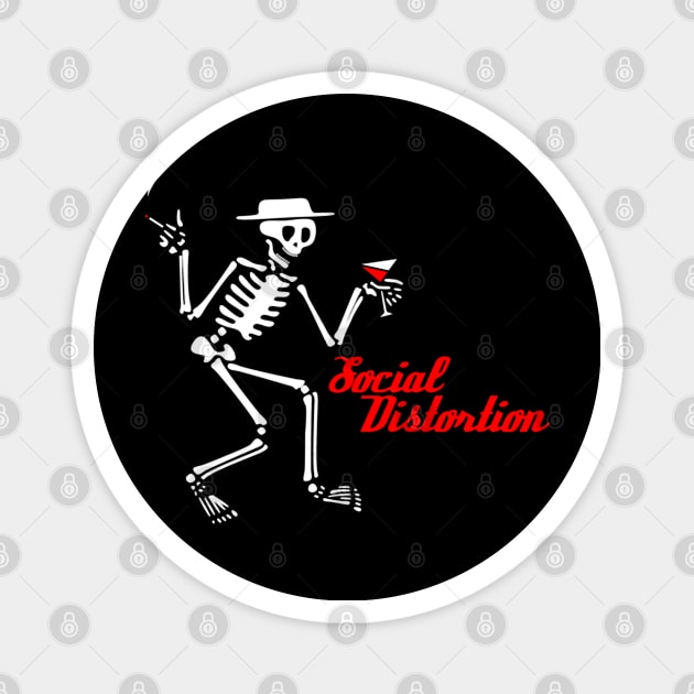 social distortion retro Magnet by Art by neschtoons